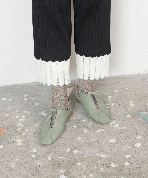 TRICOTE ドットバンピーソックス 82BEIGE