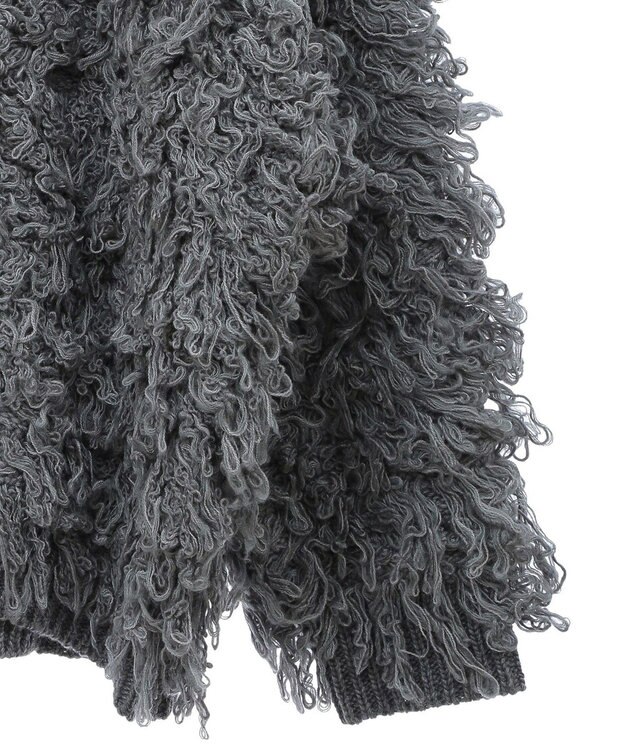 Green Parks フリンジニットカーディガン Gray