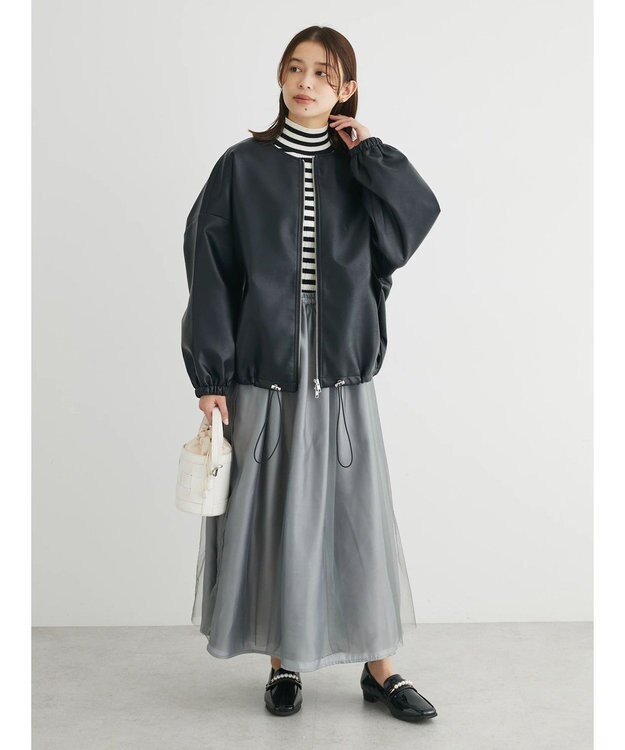 Green Parks ２ｗａｙ　リバーシブルシャイニーチュールスカートII Gray