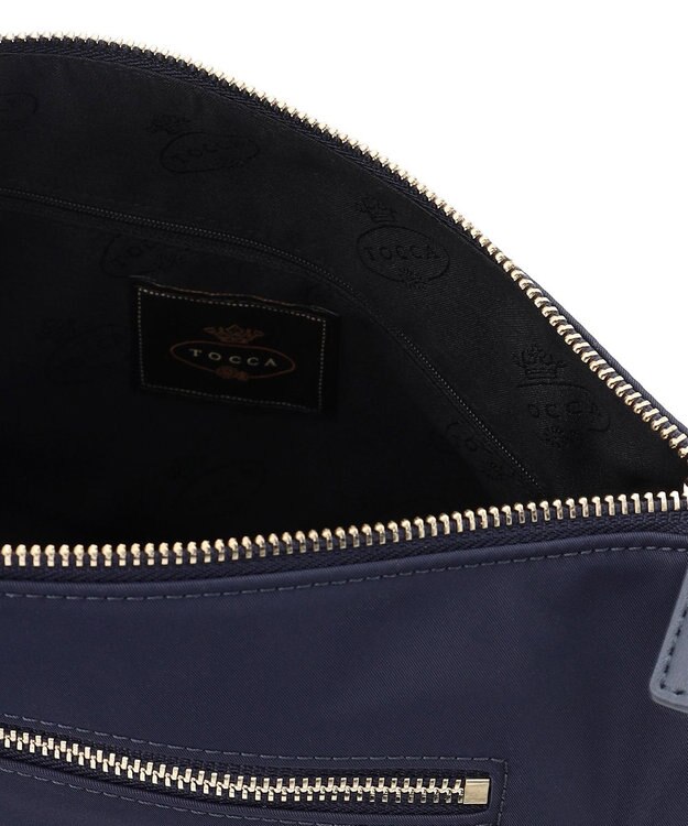 TOCCA CUSHION SILHOUETTE NYLON BAG マルチWAY バッグ ネイビー系