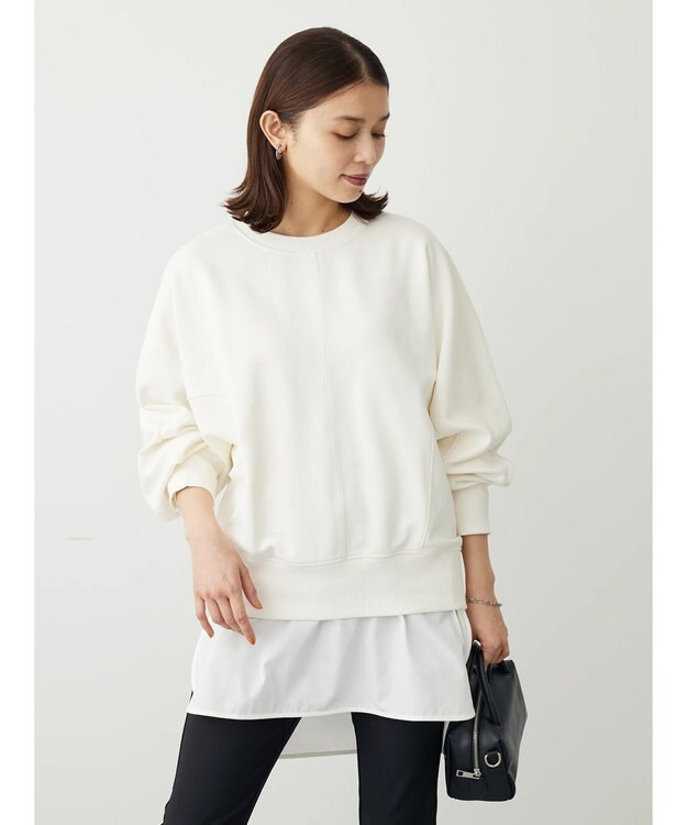 Green Parks ・ＳＵＧＡＲ　ＳＰＯＯＮ　ドルマンウラケスウェット Off White