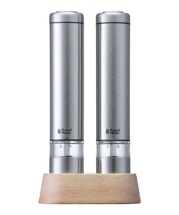 YAMATO テーブル＆キッチン 【ラッセルホブス】電動ミル ソルト・ペッパー ミニ  シルバー  7933JP シルバー