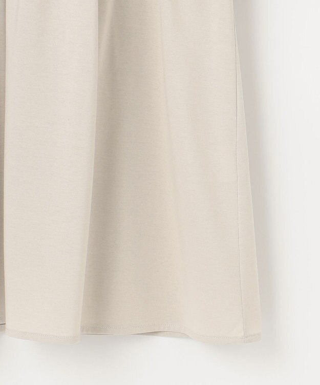 J.PRESS LADIES 【洗える】プレーティング キーネック カットソー ライトグレー系