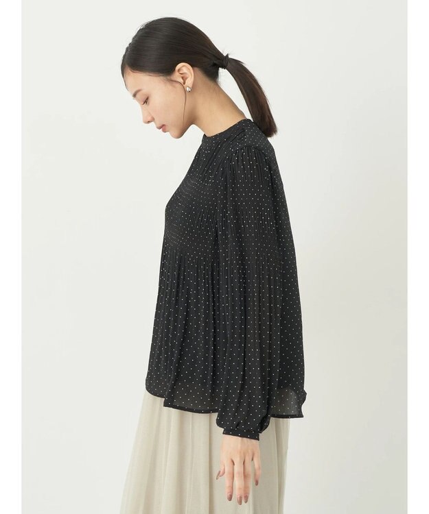earth music&ecology マジョリカプリーツブラウス Dot