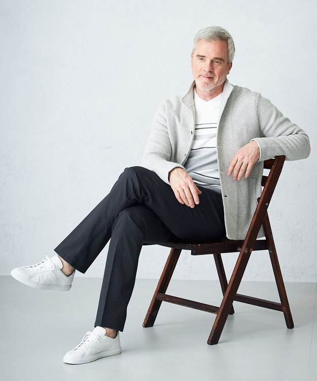 JOSEPH ABBOUD 【キングサイズ・カラー豊富】人気！ウエストも伸びる！ オーガニックストレッチパンツ グレー系