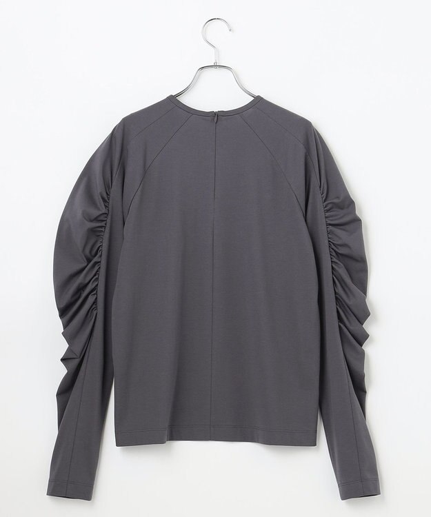 #Newans 【ANSWER for シティライフ】乾燥機対応！ギャザースリーブカットソー グレー系