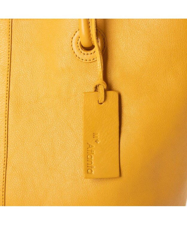 UNBILLION アトランタ ATLANTA / 牛革ハトメあおりトートL イエロー