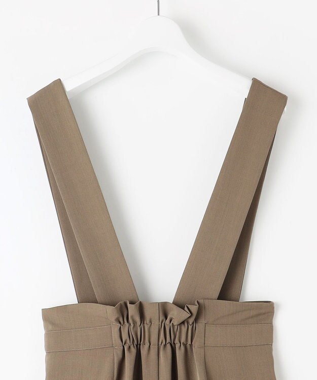 Feroux 【2WAY】サス付きリボン パンツ ダークブラウン系