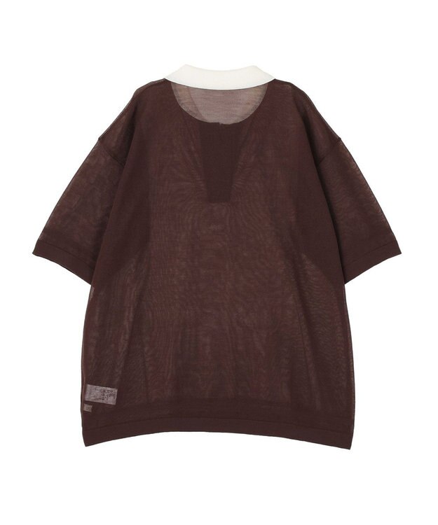 earth music&ecology シアーポロプルオーバー Brown