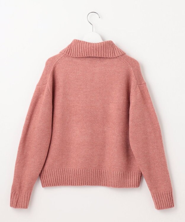 Feroux ハーフジップニット プルオーバー ピンク系