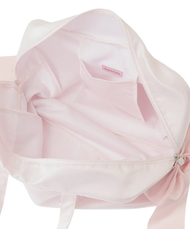 Maison de FLEUR サテンキャリーオンバッグ Pink