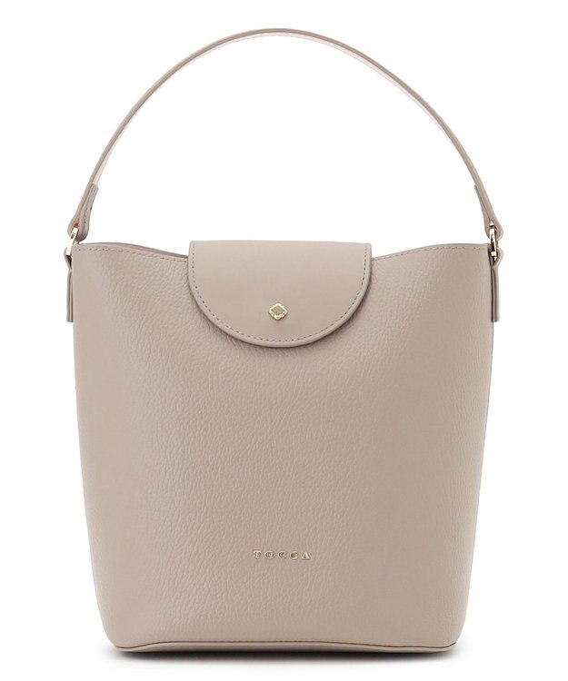 TOCCA PETAL SILHOUETTE LEATHER BAG  レザーバッグ ベージュ系