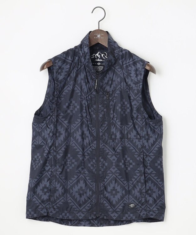 JOSEPH ABBOUD MOUNTAIN 【UNISEX】ポケッタブル ネイティブモチーベスト ネイビー系7