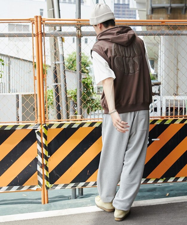 WEGO 【ユニセックス着用ITEM/MLサイズ展開】ノースリジップパーカー ブラウン