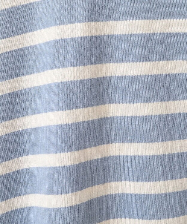 CRAFT STANDARD BOUTIQUE 【別注】BHPC/刺繍ワイドスリーブTEE Border Blue