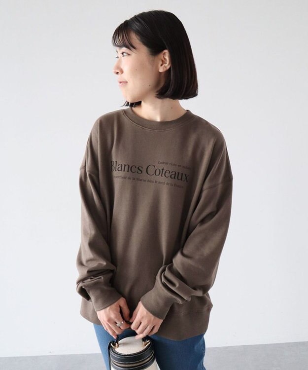Green Parks アソートロゴミニ裏毛プルオーバー Khaki