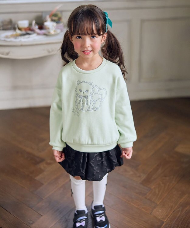 ANY KIDS リボン バルーンスカート ブラック