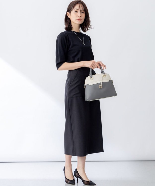 組曲 フラワーメタル ニットTシャツ ブラック