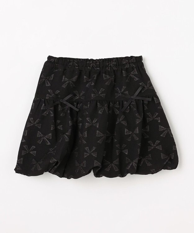 ANY KIDS リボン バルーンスカート ブラック