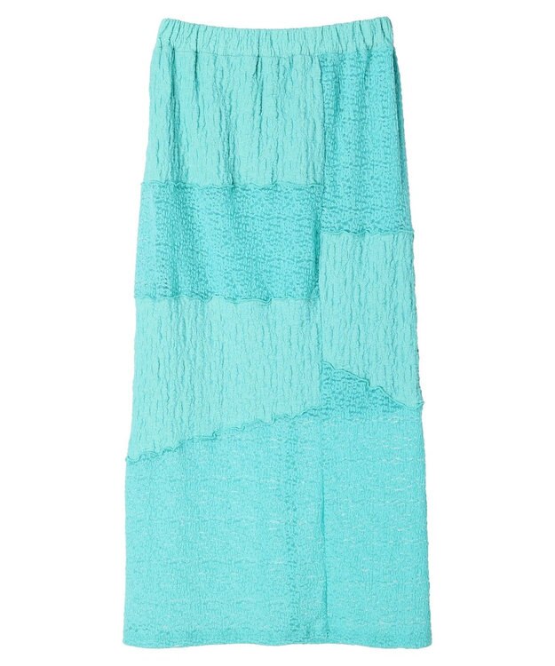 Green Parks パッチワーク風メロースカート Black