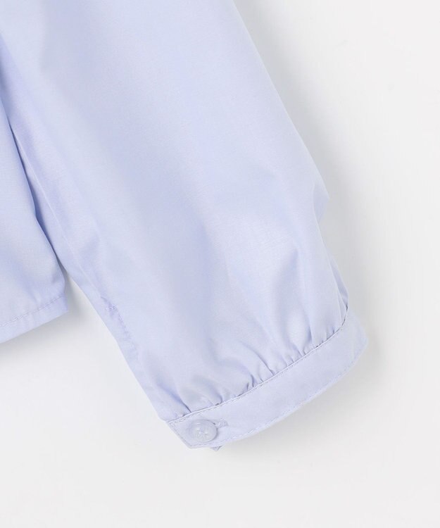 組曲 KIDS 【150-170㎝】 レースリボンタイブラウス サックスブルー