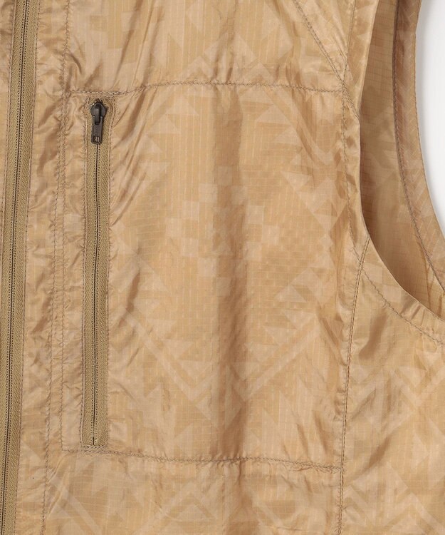 JOSEPH ABBOUD MOUNTAIN 【UNISEX】ポケッタブル ネイティブモチーベスト ベージュ系7