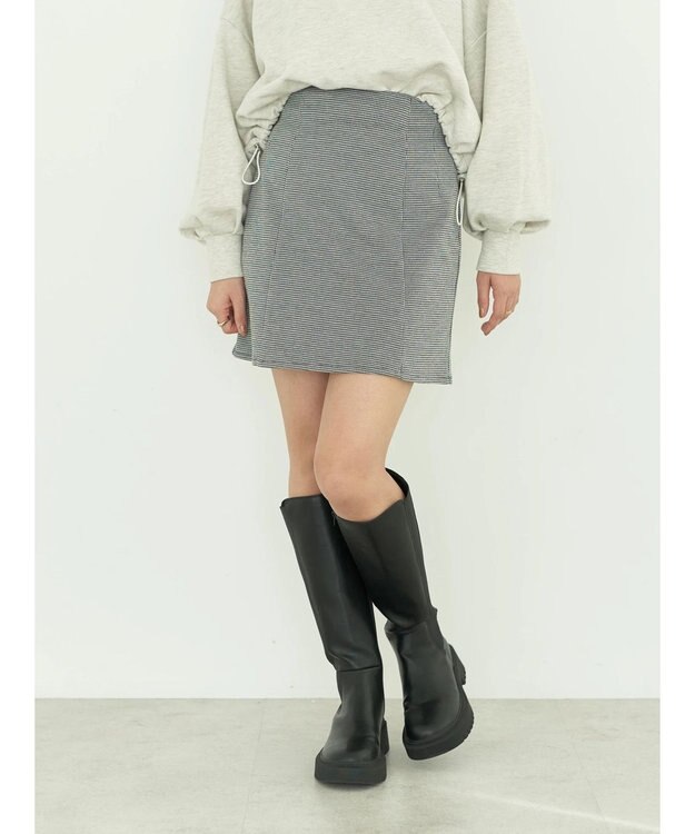 earth music&ecology ミニスカート Hounds Tooth