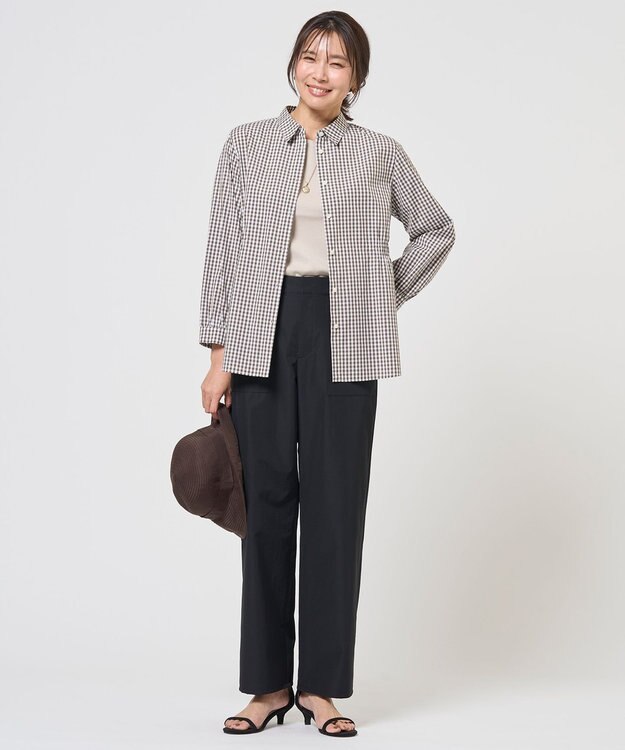 J.PRESS LADIES 【WEB限定カラーあり】TC ライトタンブラー ベイカー パンツ 【WEB限定】ブラック系