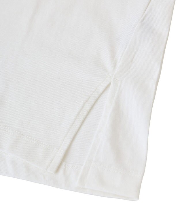 Green Parks フロッキー筆記体ロゴボックスＴシャツ Off White