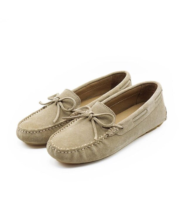 APOM ドライビングシューズ10 ベージュスエード