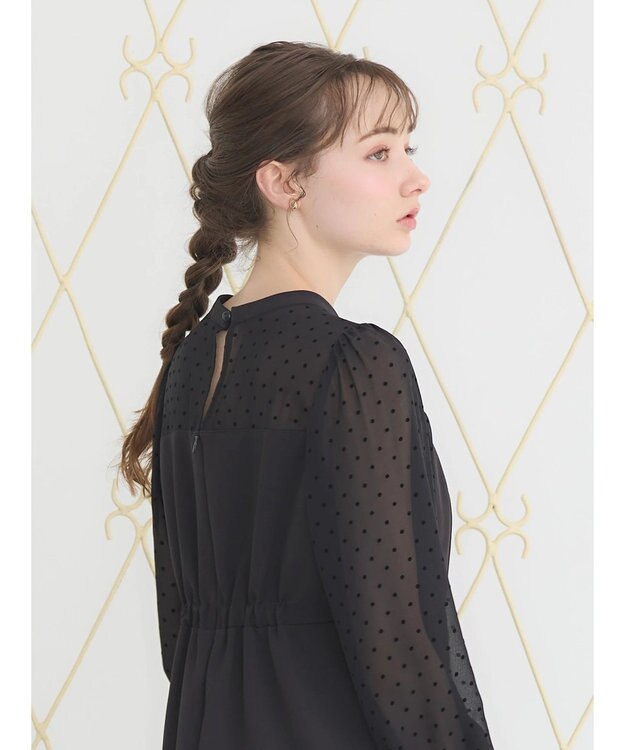 earth music&ecology シアードットドッキングワンピース Black