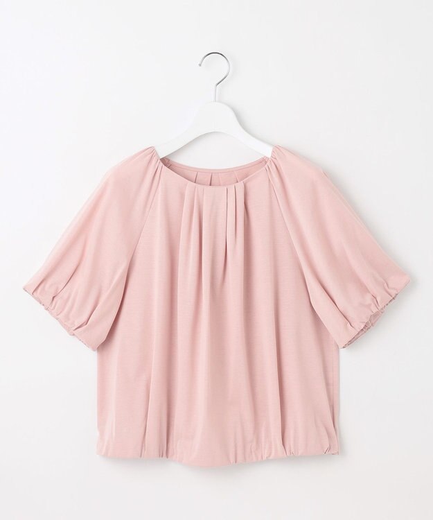 J.PRESS LADIES 【WEB限定・洗える・接触冷感】バルーンジャージー カットソー 【WEB限定】ピンク系