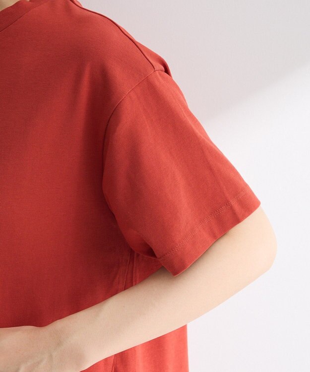 Green Parks フロッキー筆記体ロゴボックスＴシャツ Orange