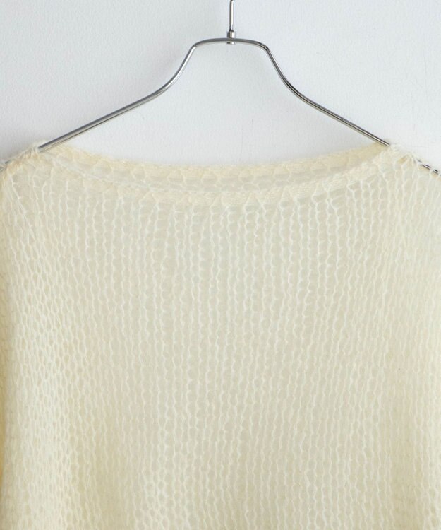 WEGO モヘアライクニットプルオーバー ホワイトアイボリー