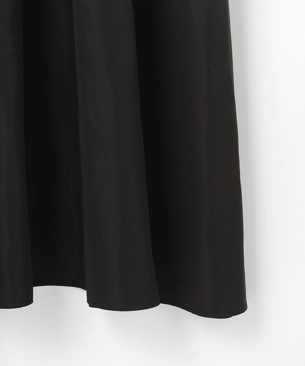 自由区 L 【人気異素材コンビの最新作・前後着用可】タフタコンビ ワンピース ブラウン×ブラック