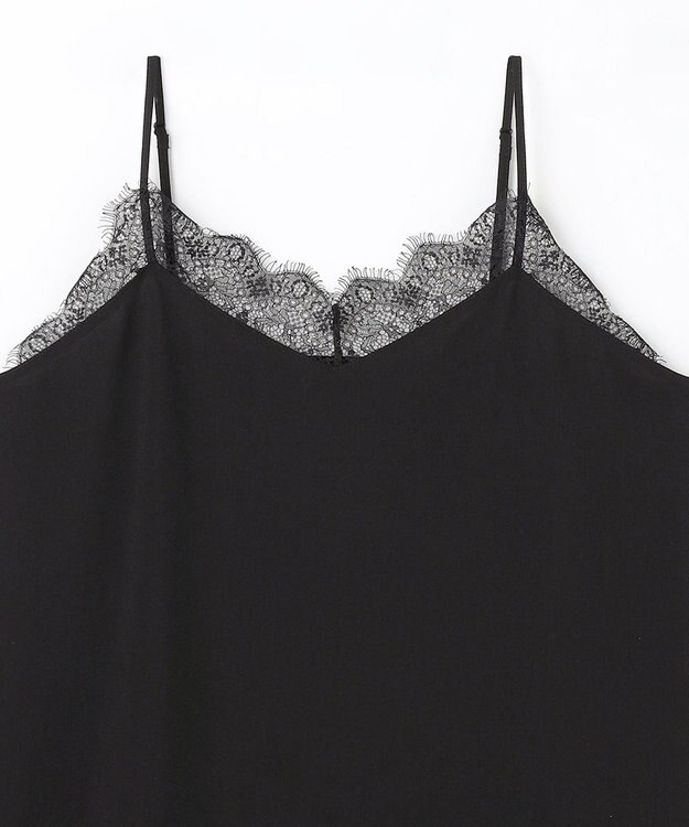 ANY デシンレースキャミソール ブラック