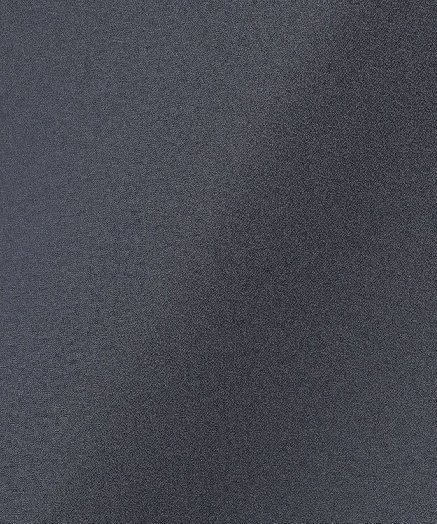 ICB 【先行予約・WEB限定】FluidBackSatin ニット衿シャツワンピース ダルブルー