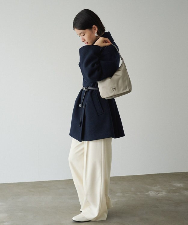 russet シンプルショルダーバッグ【クラウズナイロン】(CE-1467) Gray