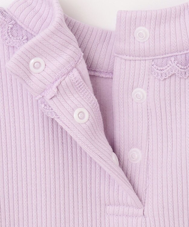 ANY KIDS ドッキング チュール ワンピース ラベンダー×レインボー