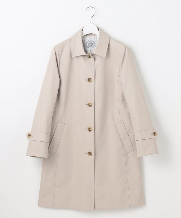 J.PRESS LADIES L 【撥水・WEB限定カラーあり】コットンポリエステル ツイル ロング コート グレージュ系