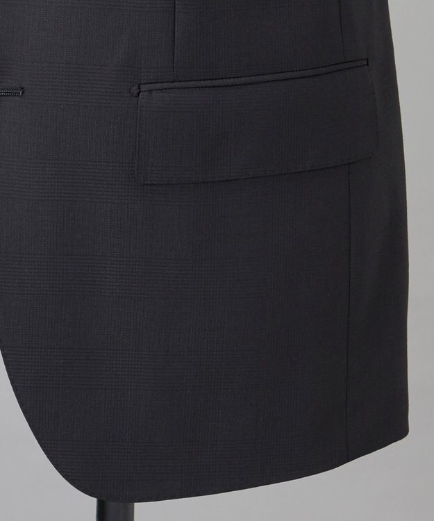 GOTAIRIKU シワになりにくい【御幸毛織/みゆきけおり】Superio160 スーツ_ブラックチェック ブラック系4