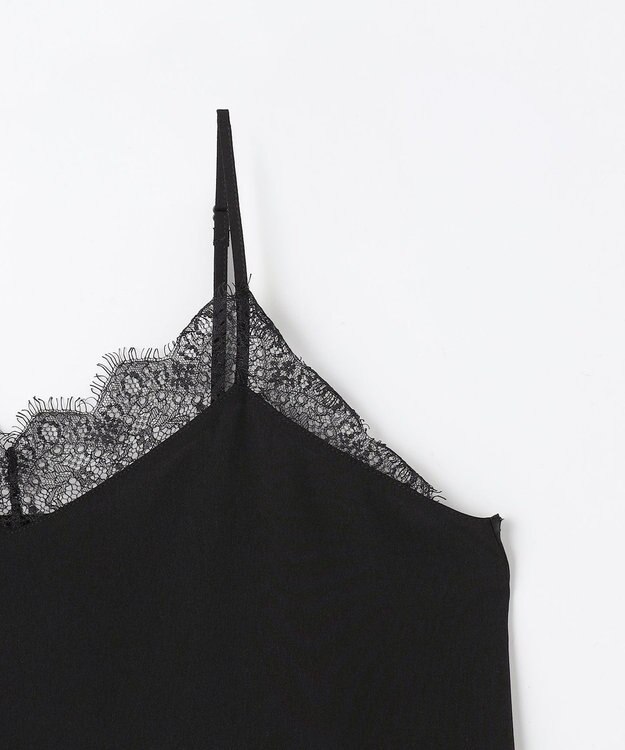 ANY デシンレースキャミソール ブラック