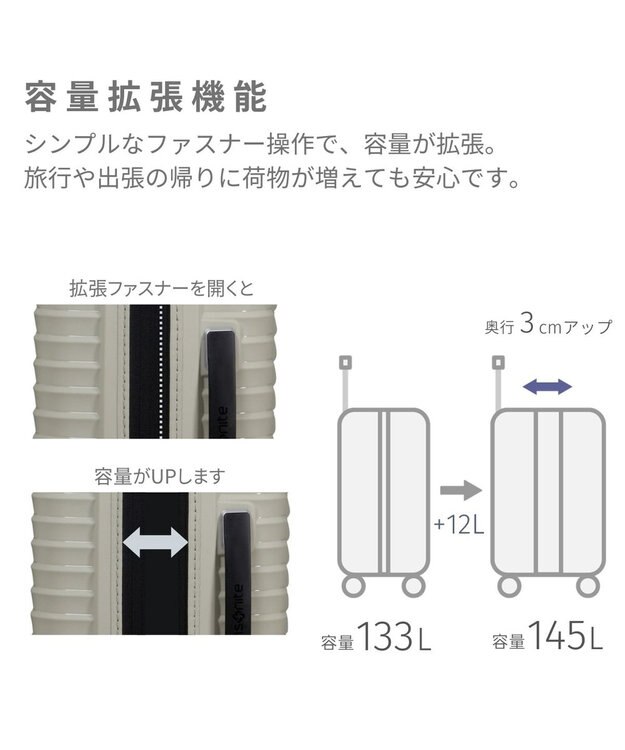 Samsonite サムソナイト スーツケース 133L(/145L)  アップスケープ スピナー81 UPSCAPE ブラック