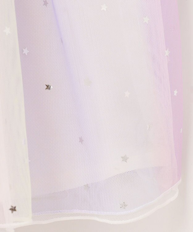 ANY KIDS ドッキング チュール ワンピース ラベンダー×レインボー