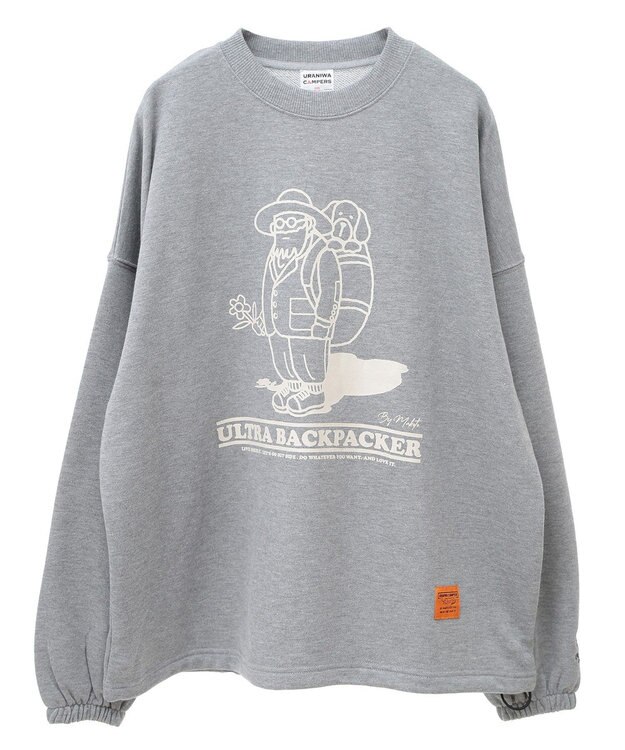 CRAFT STANDARD BOUTIQUE URANIWAプリントスウェット Gray Mixture