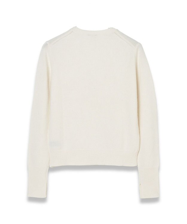 JOSEPH 【FOUNDATIONS】ライトピュアカシミヤ　Vネックニット Ivory