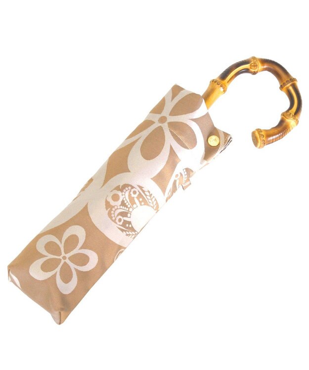 槇田商店 Kirie 蝶々 ハニーマスタード 折りたたみ傘 カラシ