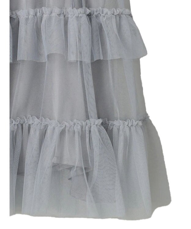 earth music&ecology チュールミニキャミワンピース Gray