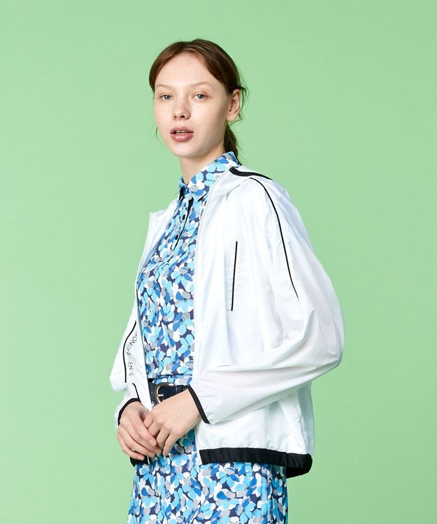 23区GOLF 【WOMEN】【撥水】ブライトタフタ ブルゾン ホワイト系