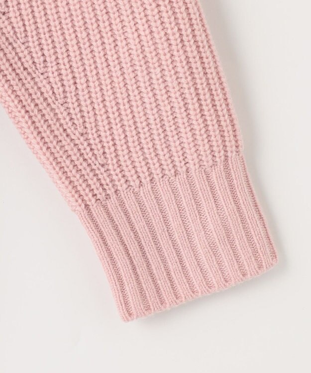 J.PRESS LADIES 【洗える】AUSSIE AIR ハイネック ミドルゲージ ニット ピンク系